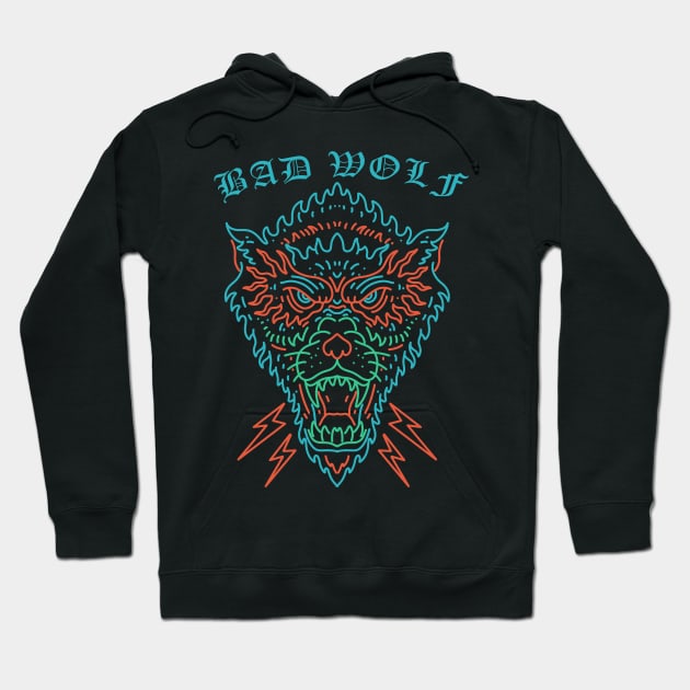 tattoo, bad wolf Hoodie by donipacoceng